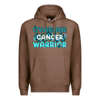 Chestnut Ovarian Cancer Warrior Premium Hoodie - texasbilliewilder
