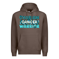 Coffee Ovarian Cancer Warrior Premium Hoodie - texasbilliewilder