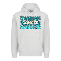 Dove Grey Ovarian Cancer Warrior Premium Hoodie - texasbilliewilder