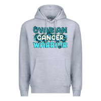 Heather Grey Ovarian Cancer Warrior Premium Hoodie - texasbilliewilder