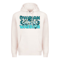 Pale Pink Ovarian Cancer Warrior Premium Hoodie - texasbilliewilder