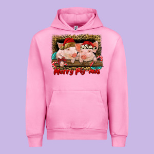 Merry Pig Mas Urban Hoodie Designed By Ranaportraitstore