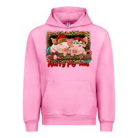 Fuchsia Pink merry pig mas Urban Hoodie - RanaPortraitStore