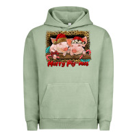Pigment Oil Green merry pig mas Urban Hoodie - RanaPortraitStore