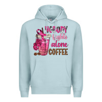 Blue Mist Nobody Fights Alone Coffee Premium Hoodie - texasbilliewilder