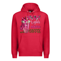 Cardinal Nobody Fights Alone Coffee Premium Hoodie - texasbilliewilder