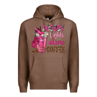 Chestnut Nobody Fights Alone Coffee Premium Hoodie - texasbilliewilder