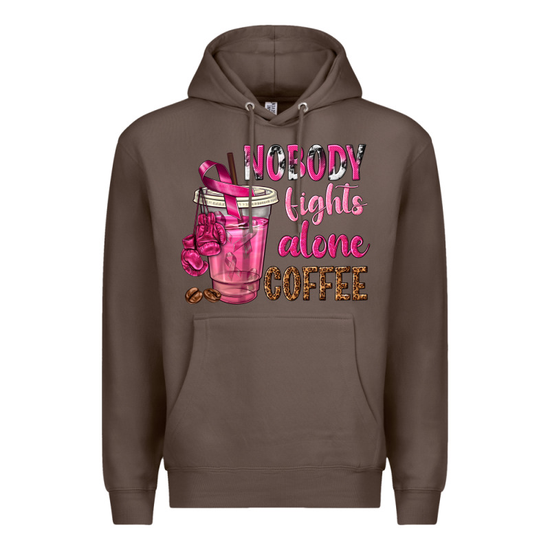 Nobody Fights Alone Coffee Premium Hoodie by texasbilliewilder | Teevron