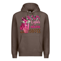 Coffee Nobody Fights Alone Coffee Premium Hoodie - texasbilliewilder