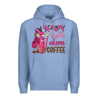 Colony Blue Nobody Fights Alone Coffee Premium Hoodie - texasbilliewilder