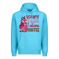 Ocean Blue Nobody Fights Alone Coffee Premium Hoodie - texasbilliewilder