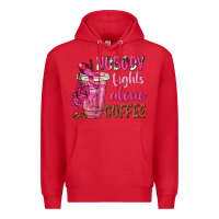 Red Nobody Fights Alone Coffee Premium Hoodie - texasbilliewilder