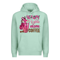 Seafoam Nobody Fights Alone Coffee Premium Hoodie - texasbilliewilder