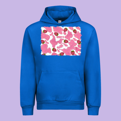 Distressed Strawberry Milkshake Cowhide Urban Hoodie Designed By Ranaportraitstore