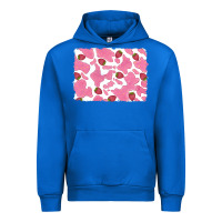 Cobalt distressed strawberry milkshake cowhide Urban Hoodie - RanaPortraitStore