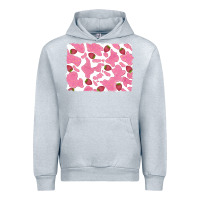 Heather Grey distressed strawberry milkshake cowhide Urban Hoodie - RanaPortraitStore