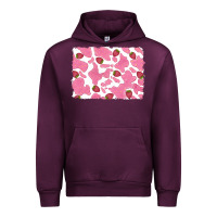 Mauve Wine distressed strawberry milkshake cowhide Urban Hoodie - RanaPortraitStore