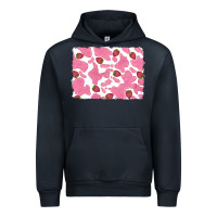 Navy distressed strawberry milkshake cowhide Urban Hoodie - RanaPortraitStore