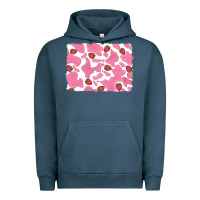 Pigment Midnight Navy distressed strawberry milkshake cowhide Urban Hoodie - RanaPortraitStore