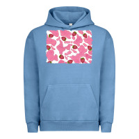 Pigment Pebble Blue distressed strawberry milkshake cowhide Urban Hoodie - RanaPortraitStore