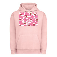 Pigment Salmon distressed strawberry milkshake cowhide Urban Hoodie - RanaPortraitStore