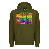 Army Green pride background Premium Hoodie - Zillion Design Studio