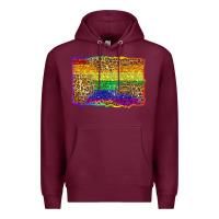 Burgundy pride background Premium Hoodie - Zillion Design Studio