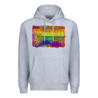 Heather Grey pride background Premium Hoodie - Zillion Design Studio