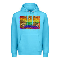 Ocean Blue pride background Premium Hoodie - Zillion Design Studio