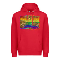 Red pride background Premium Hoodie - Zillion Design Studio
