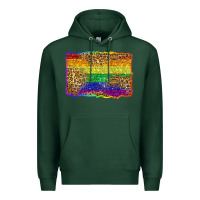 Sports Green pride background Premium Hoodie - Zillion Design Studio