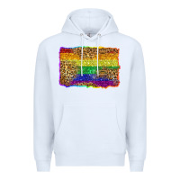 White pride background Premium Hoodie - Zillion Design Studio