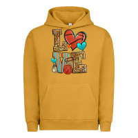 Pigment Peanut Butter love basketball Urban Hoodie - Zillion Design Studio