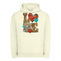 Pigment Pistachio love basketball Urban Hoodie - Zillion Design Studio