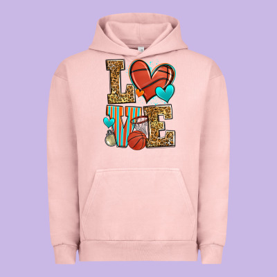 Love Basketball Urban Hoodie Designed By Zillion Design Studio