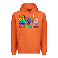 Carrot peace love rock Premium Hoodie - Zillion Design Studio