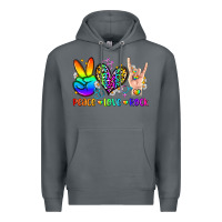 Rock peace love rock Premium Hoodie - Zillion Design Studio