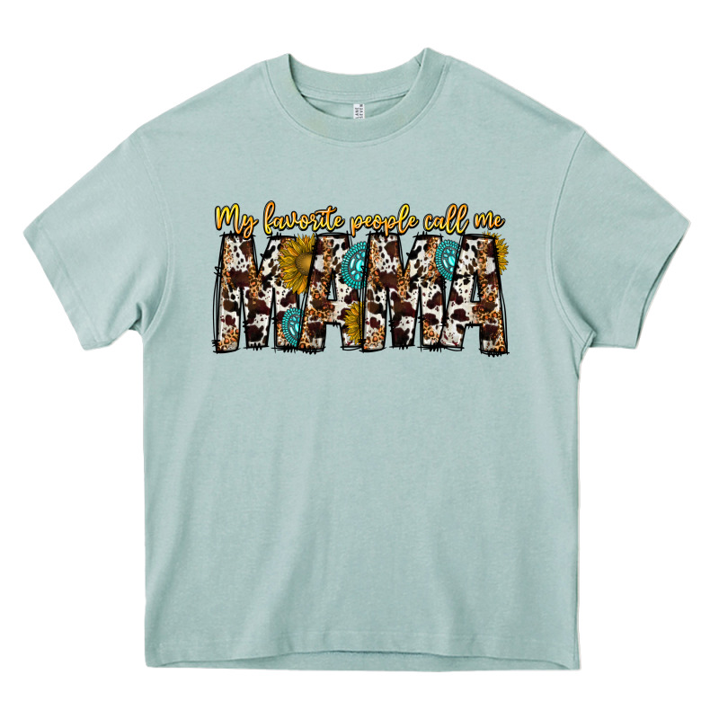 My Favorite Peoplle Call Me Mama Heavy Core Tee by CowhideDigitalArt | Teevron