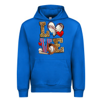 Cobalt love baseball Urban Hoodie - Zillion Design Studio