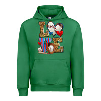 Emerald love baseball Urban Hoodie - Zillion Design Studio