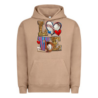 Pigment Burro love baseball Urban Hoodie - Zillion Design Studio