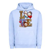 Pigment Grape Ice love baseball Urban Hoodie - Zillion Design Studio