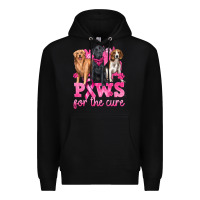 Black Paws For The Cure Premium Hoodie - texasbilliewilder