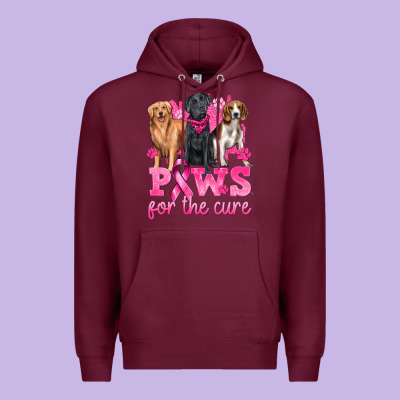 Paws For The Cure Premium Hoodie Designed By Texasbilliewilder