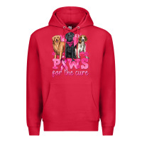 Cardinal Paws For The Cure Premium Hoodie - texasbilliewilder
