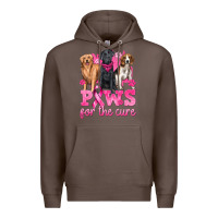 Coffee Paws For The Cure Premium Hoodie - texasbilliewilder