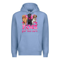 Colony Blue Paws For The Cure Premium Hoodie - texasbilliewilder