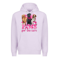 Lilac Paws For The Cure Premium Hoodie - texasbilliewilder