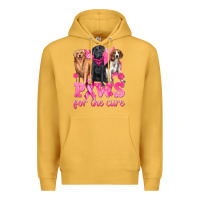 Mustard Paws For The Cure Premium Hoodie - texasbilliewilder