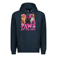 Navy Paws For The Cure Premium Hoodie - texasbilliewilder